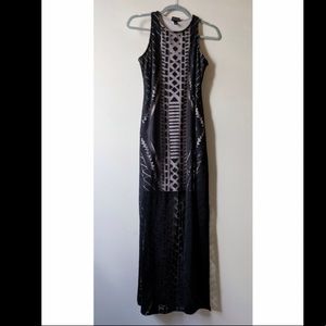 Mossino Black Maxi Dress